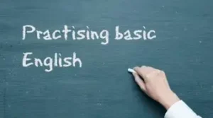 Practising basic English